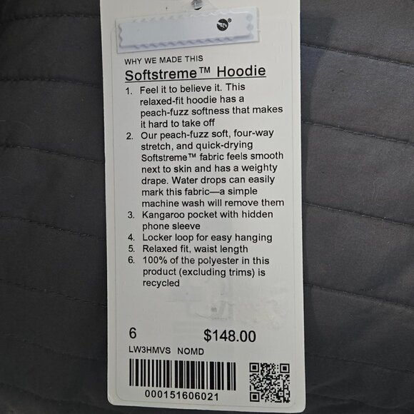 NWT Lululemon SoftStreme Hoodie - 6 Nomad - Picture 5 of 7